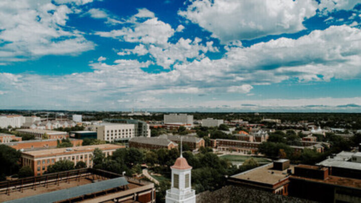 Aerial of campus