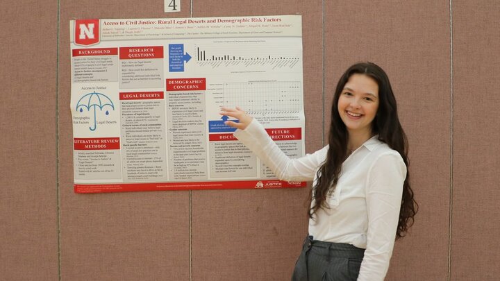 Ayden Topping presenting research